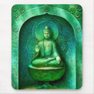 Green Buddha Mouse Mat