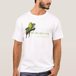 Green Budgie Art Tee