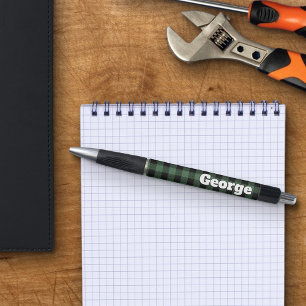 Green Buffalo Check Bold Name Large Letters