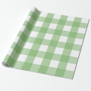 Green Buffalo Check Wrapping Paper