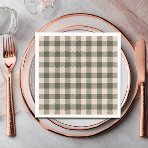 Green Buffalo Plaid Farmhouse Napkin