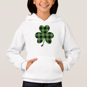 Green Buffalo Plaid Shamrock Clover Design-61104