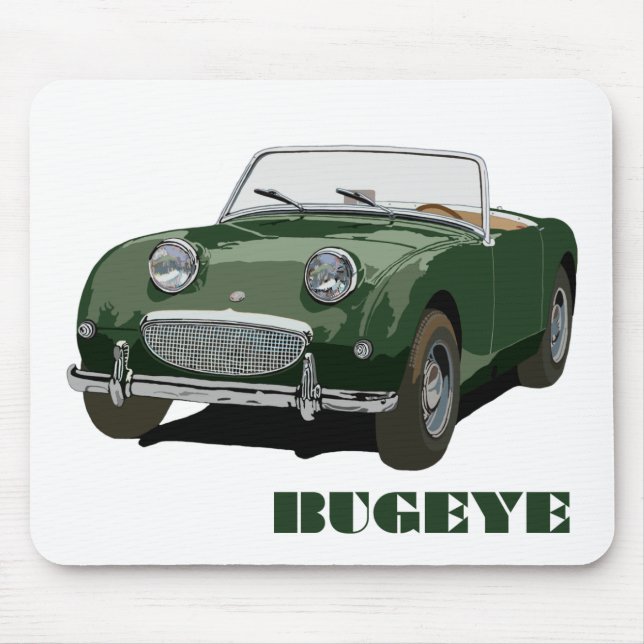 Green Bugeye Mouse Mat (Front)