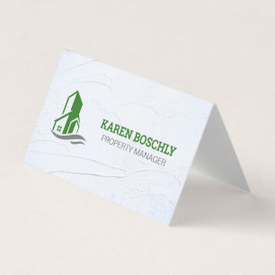 Green Building Icon Business Card