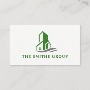 Green Building Icon Business Card