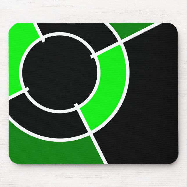 green bullseye mouse mat (Front)