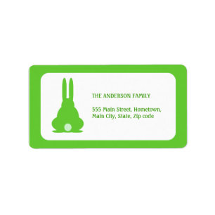 Green Bunny Label