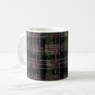 Green Burgundy Stripes Coffee Mug