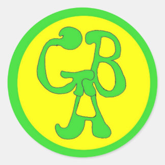 Green Bus Adventures - GBA - Circle Sticker