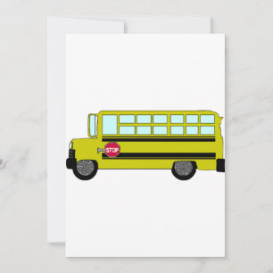 Green Bus Invitations