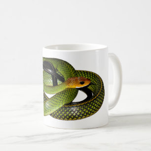 Green Bush Rat Snake Coffee Mug