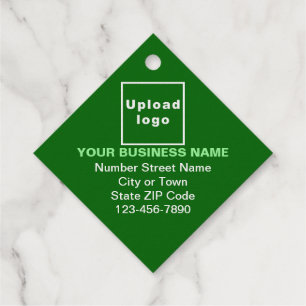 Green Business Brand on Diamond Shape Foil Tag