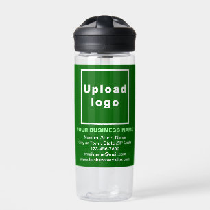 Green Business Brand on Plastic Water Bottle