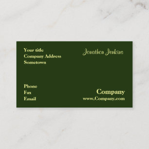 Green Business Card