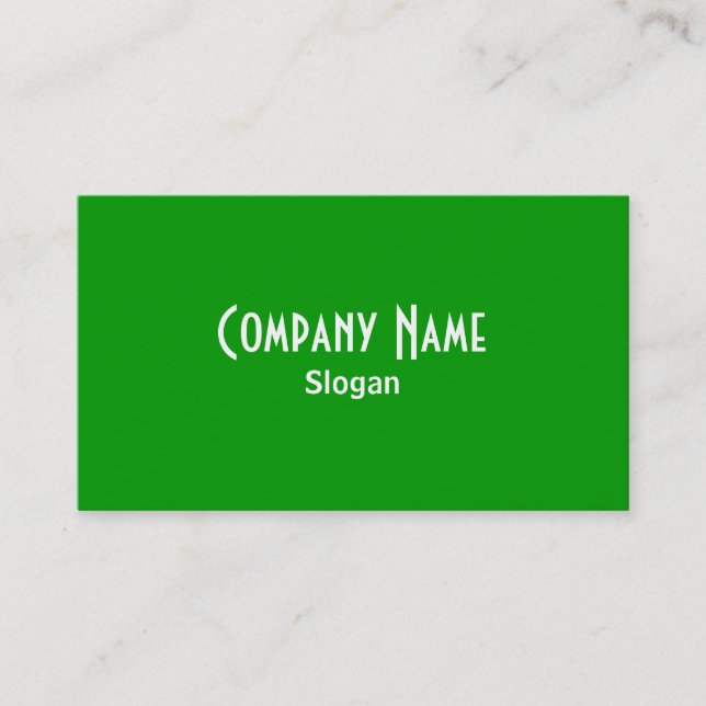 Green Business Card (Front)