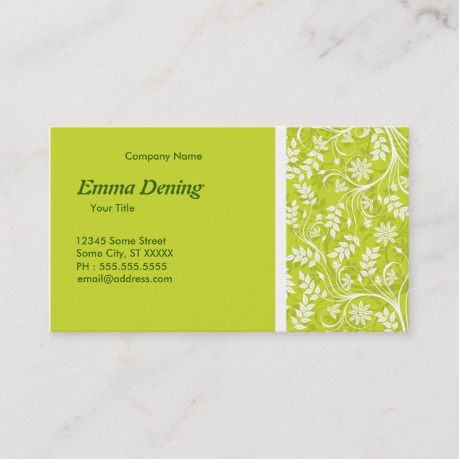 Green Business Card (Front)