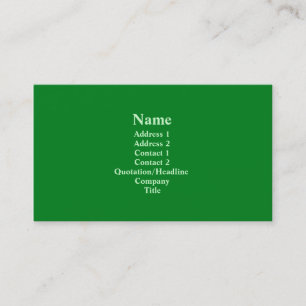 Green Business Card