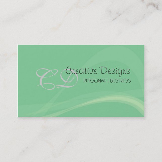 green business card (Front)