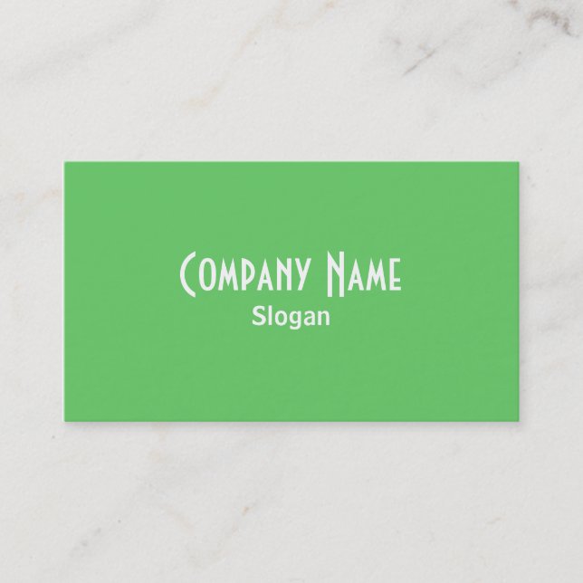 Green Business Card (Front)