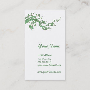 Green Business Card Profile Card
