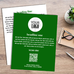 Green Business Marketing Flyer Template