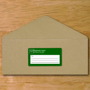 Green Business Shipping Label