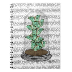 Green Butterflies in Bell Jar 2 Notebook