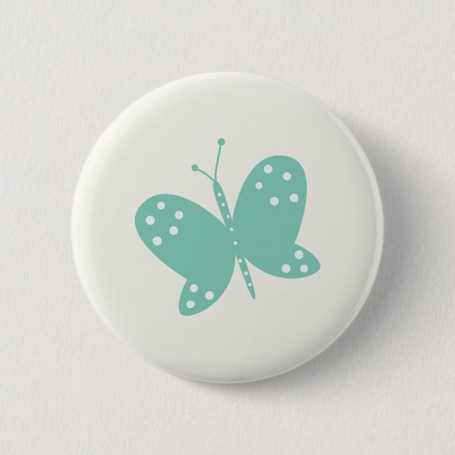 Green Butterfly Button (Front)