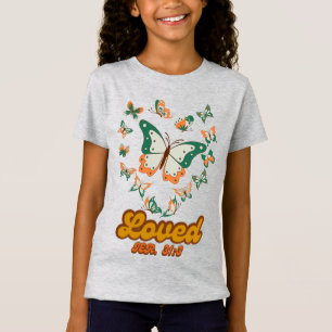 Green Butterfly Design inspired by Jeremiah 31:3 T-Shirt