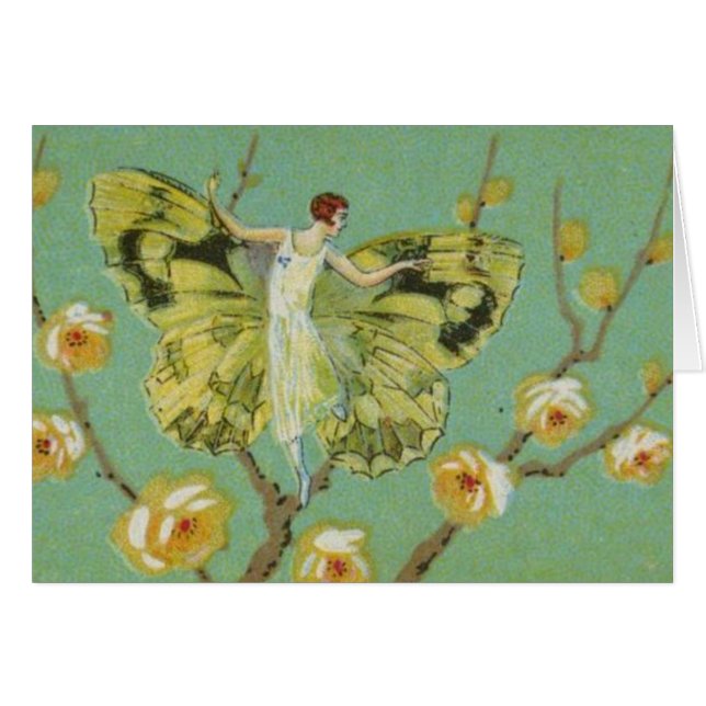 Green Butterfly Girl (Front Horizontal)