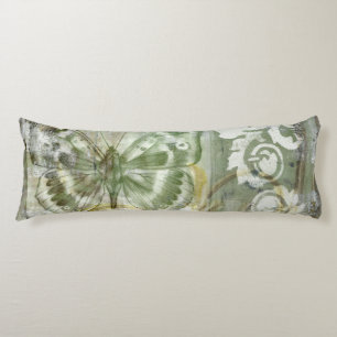Green Butterfly Inset with Ironwork Gate Body Cushion