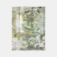 Green Butterfly Inset with Ironwork Gate
