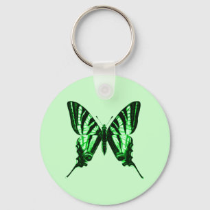 Green Butterfly Keychain