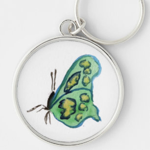 Green Butterfly Keychain Pendant