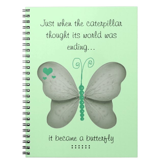 Green Butterfly Notebook (Front)