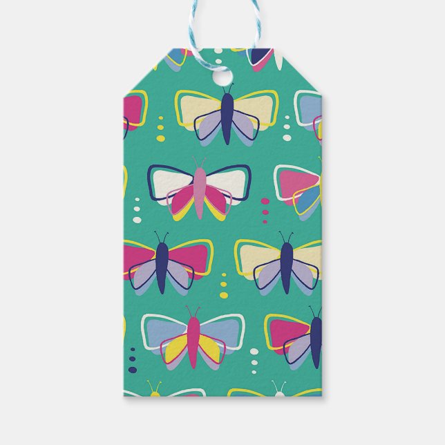 Green Butterfly Soft Tag (Front)