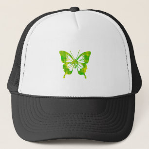 Green Butterfly Trucker Hat