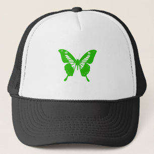 Green Butterfly Trucker Hat