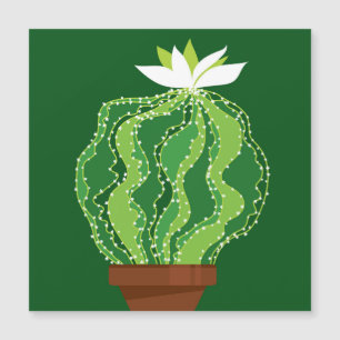 Green cactus: natural abstract motif.