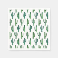 Green cactus. Watercolor cacti. Botanical modern