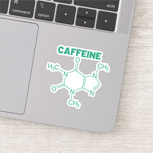 Green Caffeine Molecule