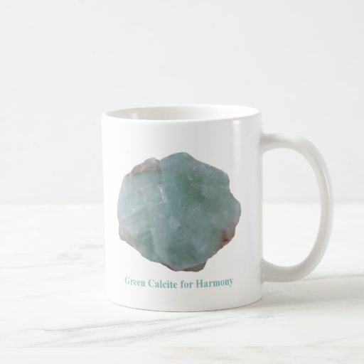 Green Calcite for Harmony by IreneDesign2011 Basic White Mug