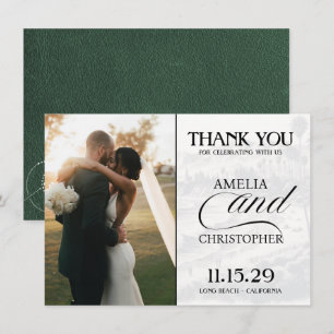 Green California Passport Thank You Card
