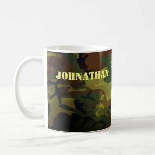 Green Cammo Coffee Mug