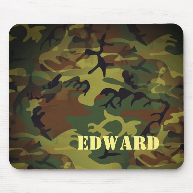 Green Cammo Mouse Mat (Front)