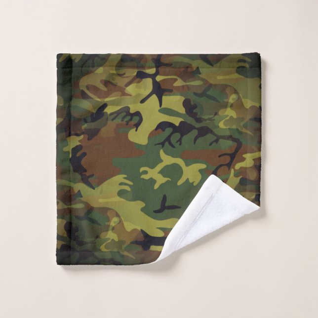 Green Cammo Wash Cloth (Wash Cloth)