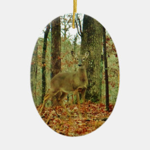 Green Camo,Camouflage Deer Ceramic Tree Decoration