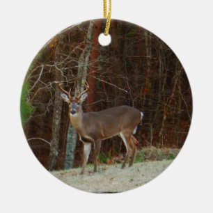 Green Camo,Camouflage Deer personalised Ceramic Tree Decoration