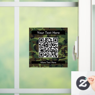 Green Camo, Camouflage, Military, Army Window Cling