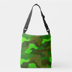 Green Camo Crossbody Bag